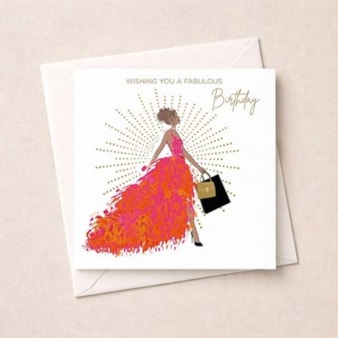 Birthday Card - Wishing You A Fabulous Birthday