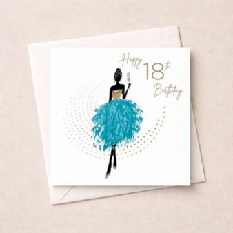 Age 18 Birthday Card - Happy 18th Birthday Age 18 Birthday Card - Happy 18th Birthday