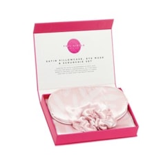 Satin Pillowcase, Eye Mask and Scrunchie Set Satin Pillowcase, Eye Mask and Scrunchie Set