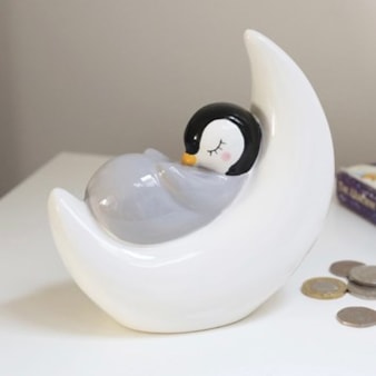 Sleeping Penguin Ceramic Money Box Sleeping Penguin Ceramic Money Box