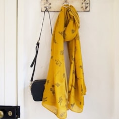 Bee and Wildflower Scarf