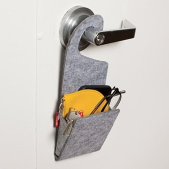 Felt Door Knob Pocket | Storage Solution! Felt Door Knob Pocket | Storage Solution!