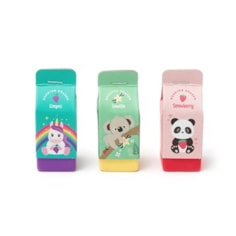Set of 3 Drinks Cartons Scented Erasers Set of 3 Drinks Cartons Scented Erasers