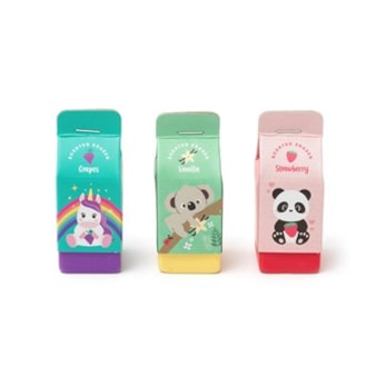 Set of 3 Drinks Cartons Scented Erasers Set of 3 Drinks Cartons Scented Erasers