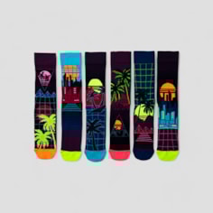 Retro Set Of Odd Socks