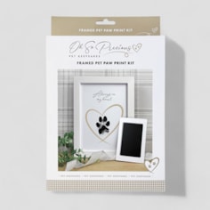 Framed Pet Paw Print Keepsake With Ink Kit