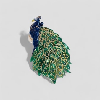 Peacock Hair Claw Peacock Hair Claw