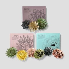 Ceramic Wall Art Flowers Set Of 3