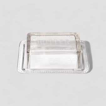 Glass Butter Dish Glass Butter Dish