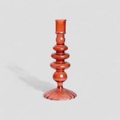 Glass Candlesticks | Choose From Three Colours Glass Candlesticks | Choose From Three Colours