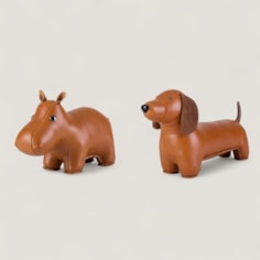 Faux Leather Animal Doorstops Faux Leather Animal Doorstops