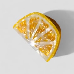 Citrus Slice Fruit Claw Hair Clip - Lemon Citrus Slice Fruit Claw Hair Clip - Lemon
