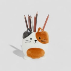 Fluffy Cat Pen Holder Fluffy Cat Pen Holder