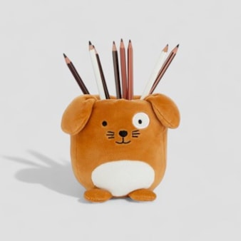 Fluffy Dog Pen Holder Fluffy Dog Pen Holder