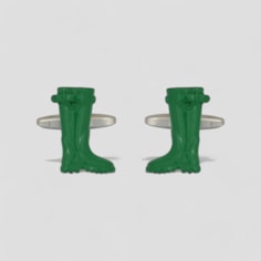 Green Wellies Cufflinks Green Wellies Cufflinks