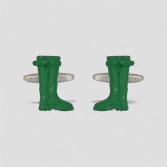Green Wellies Cufflinks Green Wellies Cufflinks