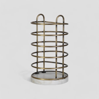 Brompton Antique Brass Utensil Holder Brompton Antique Brass Utensil Holder