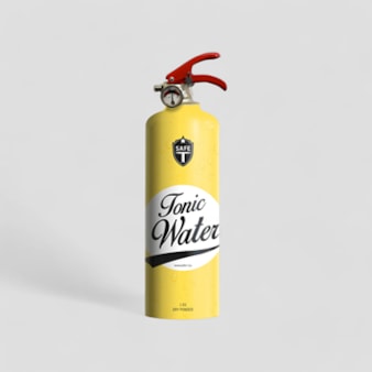 Designer Fire Extinguisher - Tonic Water Designer Fire Extinguisher - Tonic Water