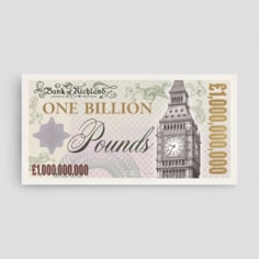 One Billion Pound Note | Single Note or Set of 10 One Billion Pound Note | Single Note or Set of 10