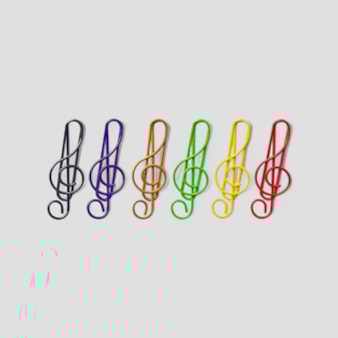 Musical Note Paper Clips Musical Note Paper Clips