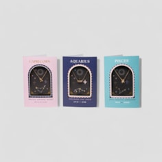 Horoscope Necklace Card
