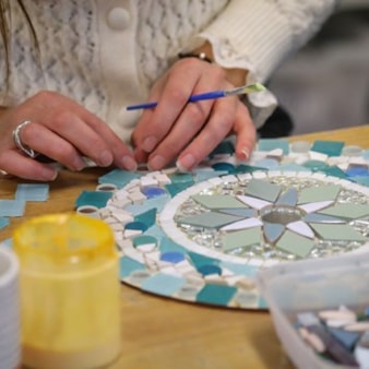 Art4Space Mosaic Making Class with Wine or Beer for Two Art4Space Mosaic Making Class with Wine or Beer for Two