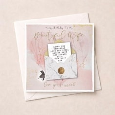 Birthday Card - Beautiful Wife Birthday Card - Beautiful Wife