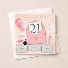 Age 21 Birthday Card - Birthday Letter