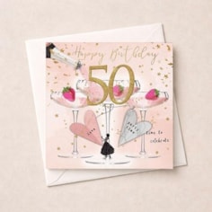 Age 50 Birthday Card - Time To Celebrate Age 50 Birthday Card - Time To Celebrate