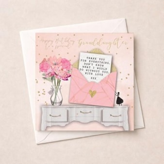 Birthday Card - A Special Granddaughter