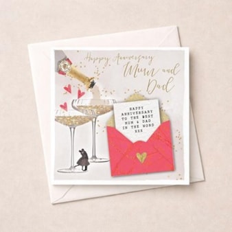 Anniversary Card - Mum and Dad Anniversary Card - Mum and Dad