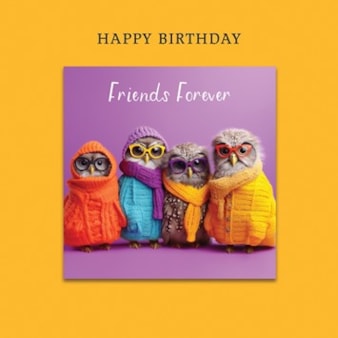 Magnet Card - Friends Forever Owls Magnet Card - Friends Forever Owls