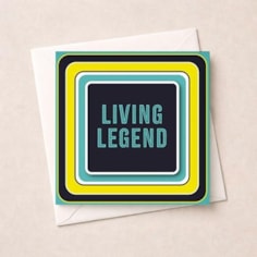 Beermat Open Card - Living Legend