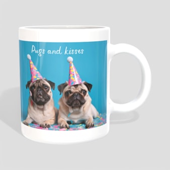 Mug - Pugs And Kisses Mug - Pugs And Kisses