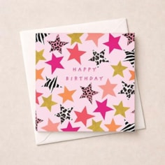 Birthday Card - Stars