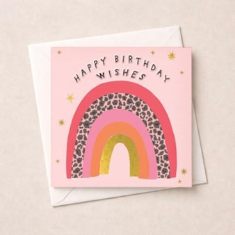 Birthday Card - Rainbow