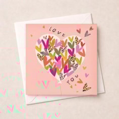 Anniversary Card - Love You Balloon Of Hearts Anniversary Card - Love You Balloon Of Hearts