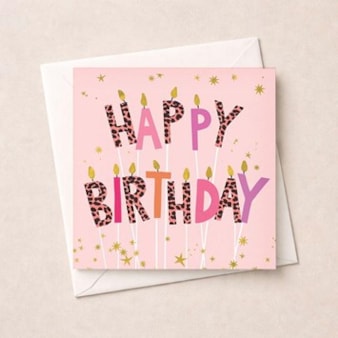 Birthday Card - Birthday Candles Birthday Card - Birthday Candles