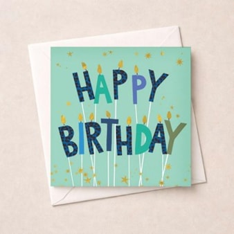 Birthday Card - Birthday Candles Birthday Card - Birthday Candles