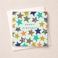 Birthday Card - Stars Birthday Card - Stars
