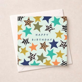 Birthday Card - Stars
