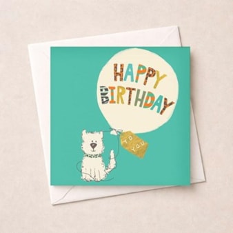 Birthday Card - Sweet Dog Birthday Card - Sweet Dog