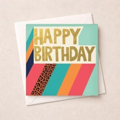 Birthday Card - Leopard Print Birthday Card - Leopard Print