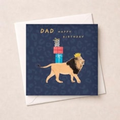 Dad Birthday Card - Lion