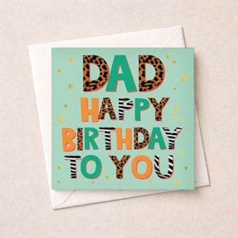 Dad Birthday Card - Spots & Stripes Dad Birthday Card - Spots & Stripes