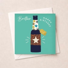 Brother Birthday Card - Birthday Beer