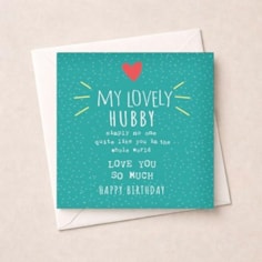 Husband Birthday Card - Simply No One Quite Like You
