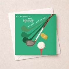 Husband Birthday Card - Golf Husband Birthday Card - Golf