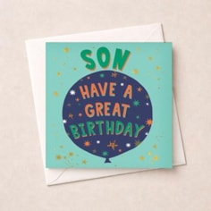 Son Birthday Card - Birthday Balloon