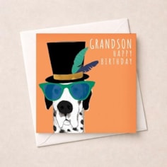 Grandson Birthday Card - Top Dog